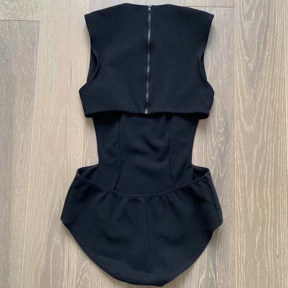 ALIX Bleecker Open-Back Stretch-Jersey Bodysuit - Picture 4 of 5